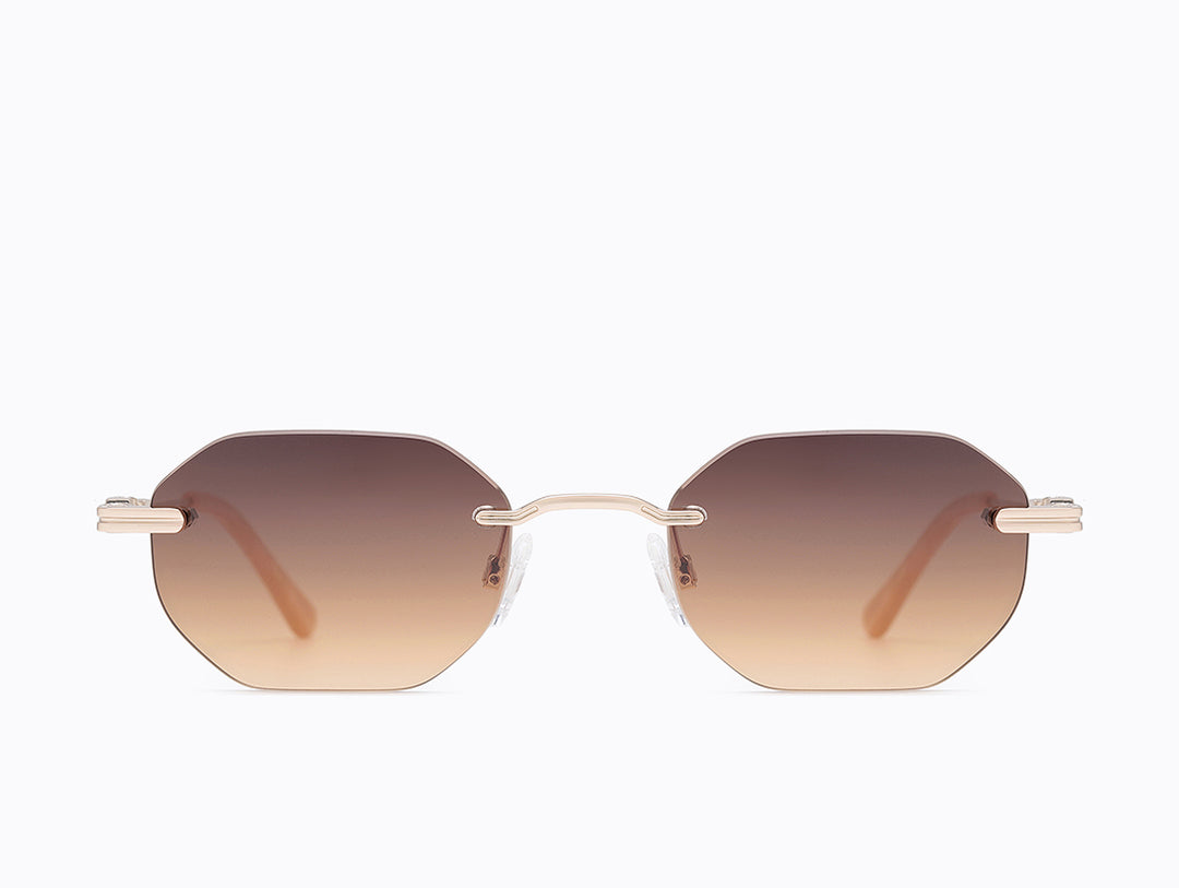 Carolina Lemke Sunglasses Billie Champagne Beige Gradient Lens 46 22 145 CL9173 Sunglasses for Men – CAROLINA LEMKE main image 2